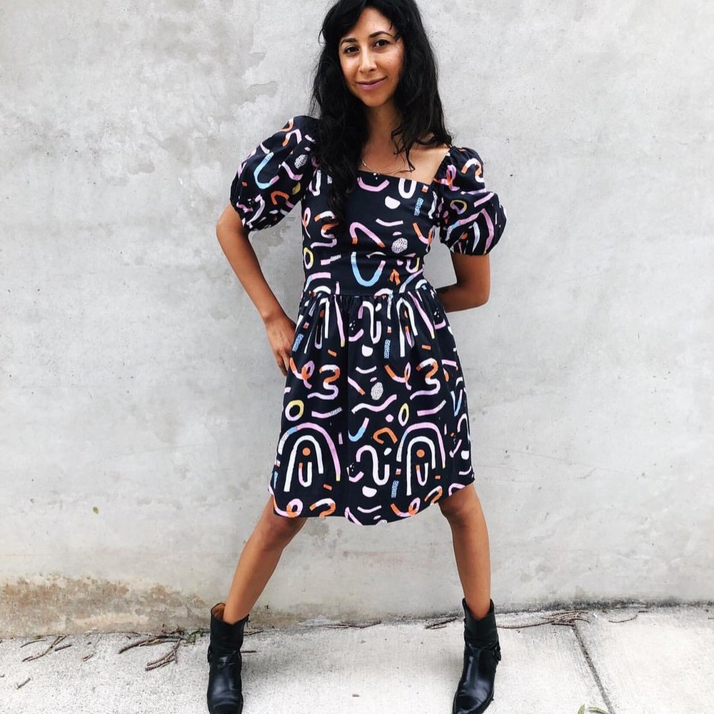 Nooworks eliza dress in candy print